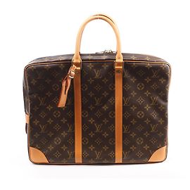 Louis Vuitton Porte Document Voyages Monogram Handtasche in Braun M53361 Braun