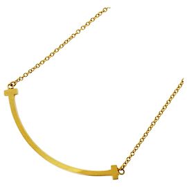 Autre Marque Collier Tiffany & Co. T Smile Small en or jaune 18K Autre