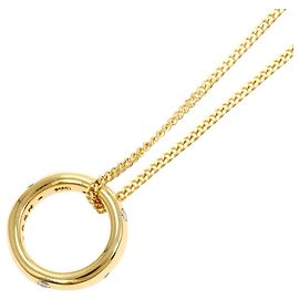 Autre Marque Collier en or jaune 18K avec diamant Doré