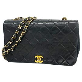 Chanel Matelassé Chain Shoulder Bag Black