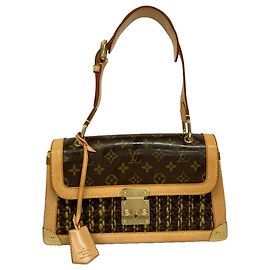 Bolsa de Ombro Louis Vuitton Monogram Tweedy Marrom