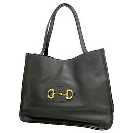 Bolso Tote Gucci de piel negra Negro