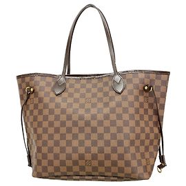 Saco Tote Louis Vuitton Damier Neverfull MM Damier ebene