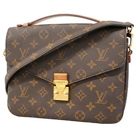 Bolsa Louis Vuitton Monogram Pochette Metis MM Marrom