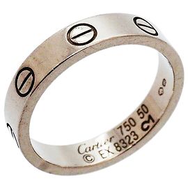 Anel Mini Love Cartier em Ouro Branco 18K Outro