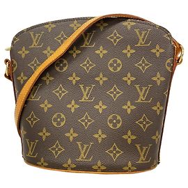 Bolso de hombro Louis Vuitton Monogram Druot Castaño