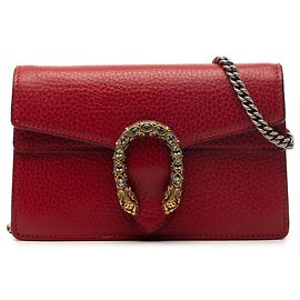 Borsa a tracolla Mini Dionysus in pelle rossa Gucci Rosso