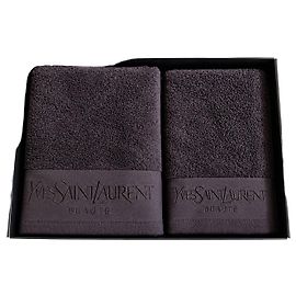 Yves Saint Laurent Beauté Cotton Towel Set Black