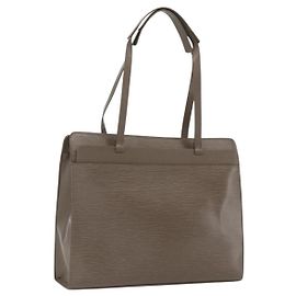 Saco Tote LOUIS VUITTON Epi Croisette PM Gray pepper M5249C LV Auth bs32486 Marrom Outro