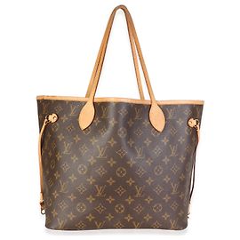 Louis Vuitton Monogram Canvas Neverfull MM Marrone