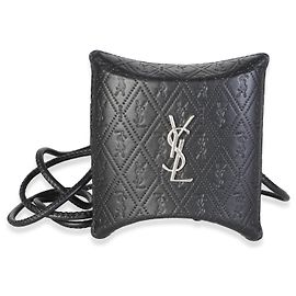 Autre Marque Custodia AirPods Sunrise in pelle nera Saint Laurent Altro