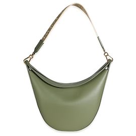 Borsa Luna Medium in vitello satinato Avocado Loewe Verde