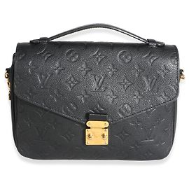 Louis Vuitton Black Monogram Empreinte Pochette Metis Black