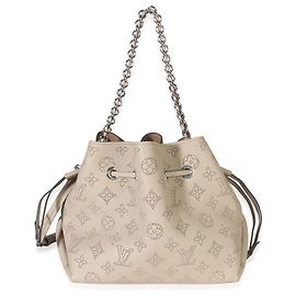 Louis Vuitton Galet Monogram Mahina Bella Hobo Braun