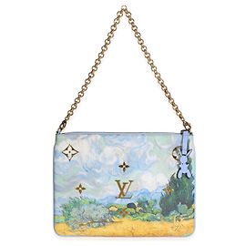 Louis Vuitton x Jeff Koons Masters Van Gogh Canvas Pochette Clutch Azul Multicor
