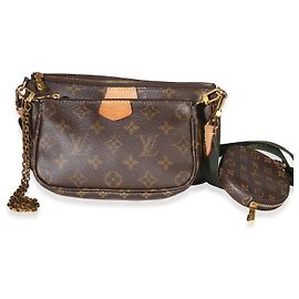 Louis Vuitton Khaki Monogram Canvas Multi Pochette Accessoires Brown