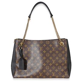 Louis Vuitton Black Monogram Canvas Surene MM Marrone