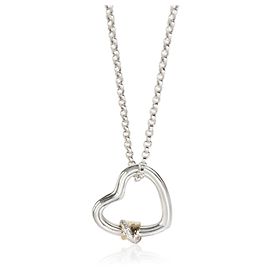 Autre Marque Pendente Cuore di Bambù John Hardy in Oro Giallo, Argento Sterling e Diamanti Altro