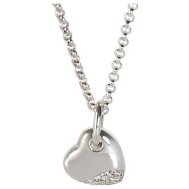 Autre Marque Pendente Cuore Pebble in Argento Sterling e Diamanti John Hardy Altro