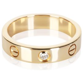Cartier Yellow Gold Diamond Small Model Love Ring Other