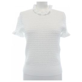 Top de malha Chanel Branco