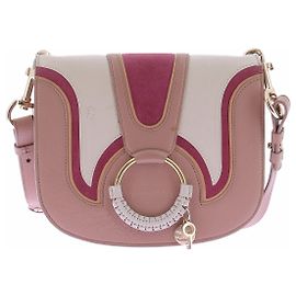 Bolso de mano Chloé HANA de piel rosa Rosa