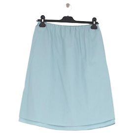 Saia midi de algodão azul celeste Faithfull the Brand Azul