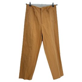 Autre Marque FORTE_FORTE Hose aus Baumwolle Camel Kamel