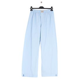 Autre Marque Pantaloni wide leg azzurri COMME SI in cotone Blu