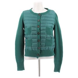 Colete bicolor verde de lã Moncler Verde