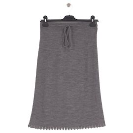Autre Marque Jupe midi grise THE GARMENT en coton Taille S Gris