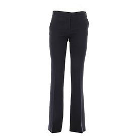 Pantaloni Diane Von Furstenberg in Lana Blu Navy Blu navy