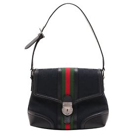 Gucci Borsa a tracolla Black GG Supreme Sherry Line Nero
