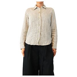 Isabel Marant Camisa Vittorio preta e branca - size UK 10 Branco