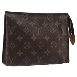 LOUIS VUITTON Monogram Poche Toilette 19 Pouch M47544 LV Otro