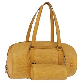 LOUIS VUITTON Epi Soufflot Hand Bag Yellow M52229 LV Otro
