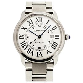 Orologio da uomo Cartier Ronde Solo XL Quadrante Argento Altro