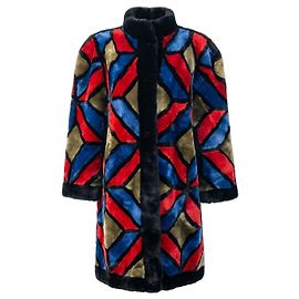 Christian Dior Multicolor Fur Coat (Frederic Castet '70s) Other