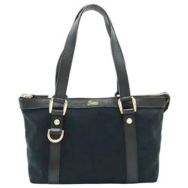 Gucci Mini borsa tote in tela GG nera Nero