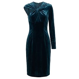 Thierry Mugler Mugler Green Cut Out Samtkleid Andere