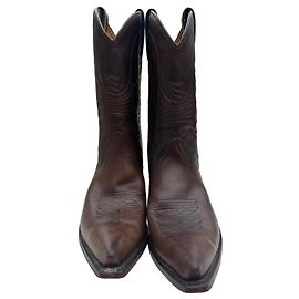 Autre Marque Sancho Stivali Western in Pelle Marrone Marrone