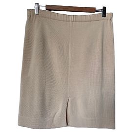 Autre Marque Jupe en maille côtelée beige Cornucopia Genova Beige
