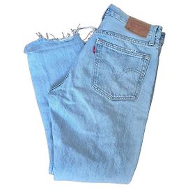 Levi's 501 Skinny Jeans W27 L32 Light Blue Denim Blue