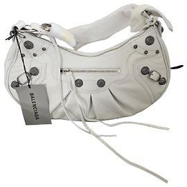 Balenciaga Le Cagole Shoulder Bag - White Leather White