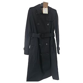 Burberry The Kensington Trench in cotone nero Nero