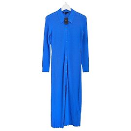Maje Maline Midikleid aus Strick in Blau Blau