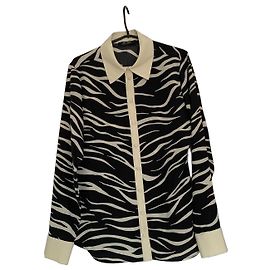 Autre Marque Hemd mit Zebra-Print Schwarz Zebra-druck