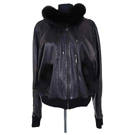 John Galliano Schwarze Jacke Schwarz