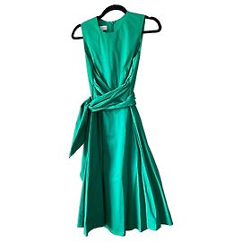 Robe midi sans manches verte Hobbs London Vert