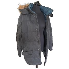 Hugo Boss BOSS Men's Long Hooded Down Jacket Dark grey